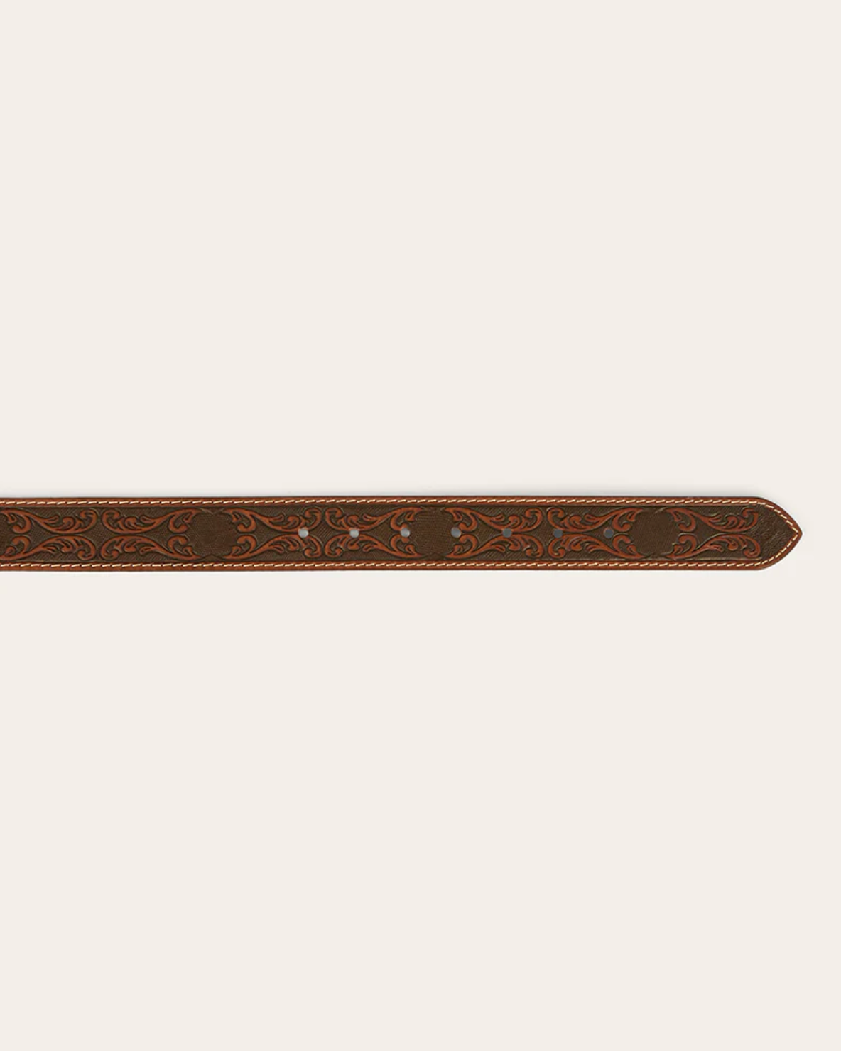 Ringers Western: Eldorado Leather Belt with Western Stitching - Texas Western New Zealand