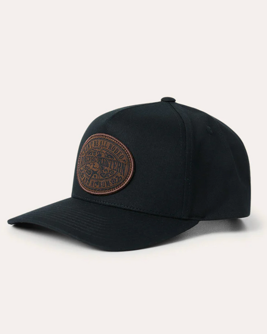 Ringers Western: All Rodeo Roadhouse Cap in BLACK made from cotton - Texas Western New Zealand