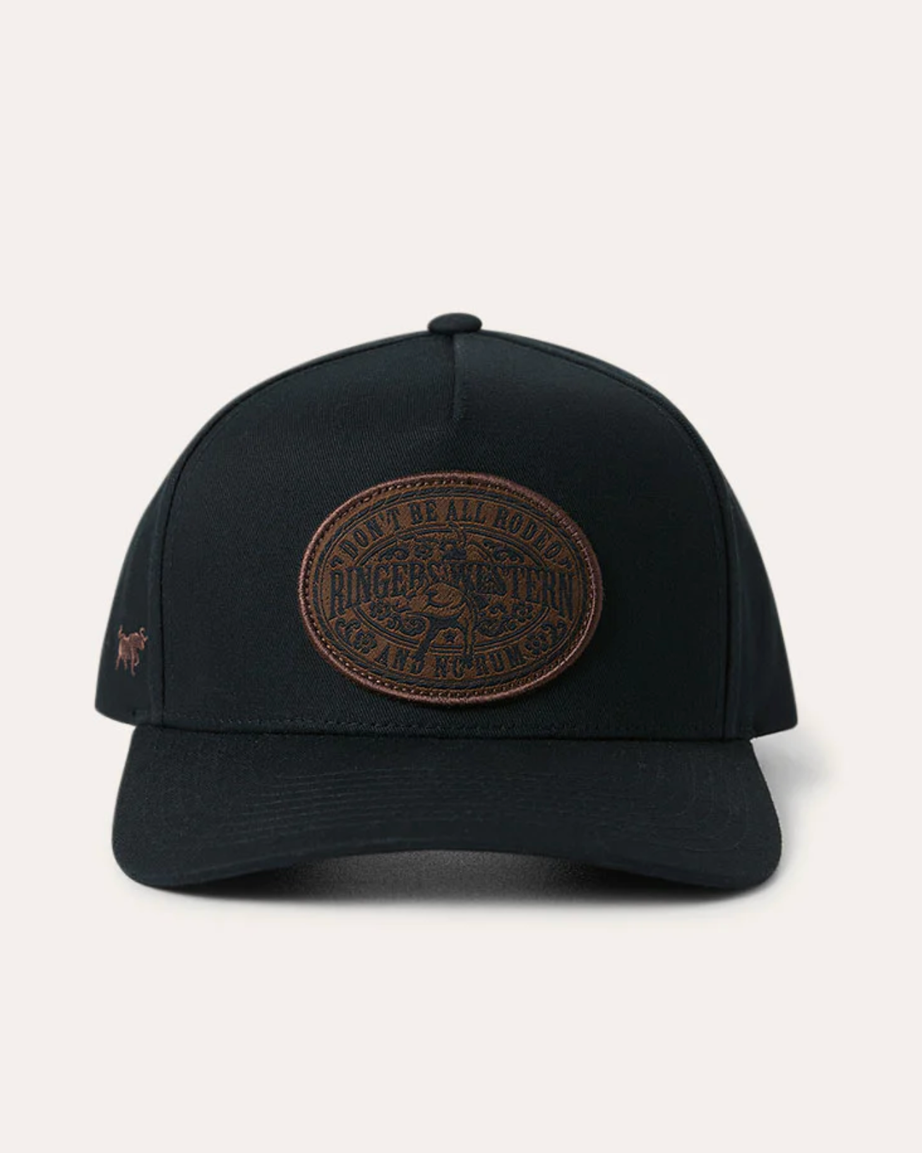 Ringers Western: All Rodeo Roadhouse Cap in BLACK made from cotton - Texas Western New Zealand
