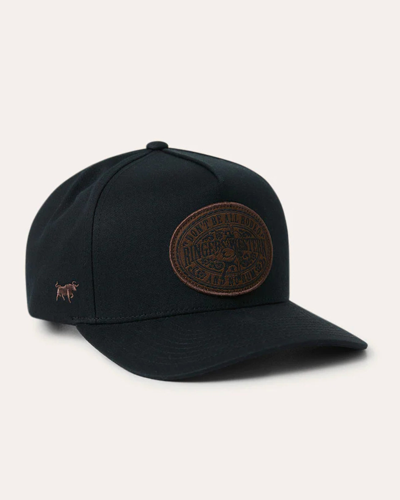 Ringers Western: All Rodeo Roadhouse Cap in BLACK made from cotton - Texas Western New Zealand