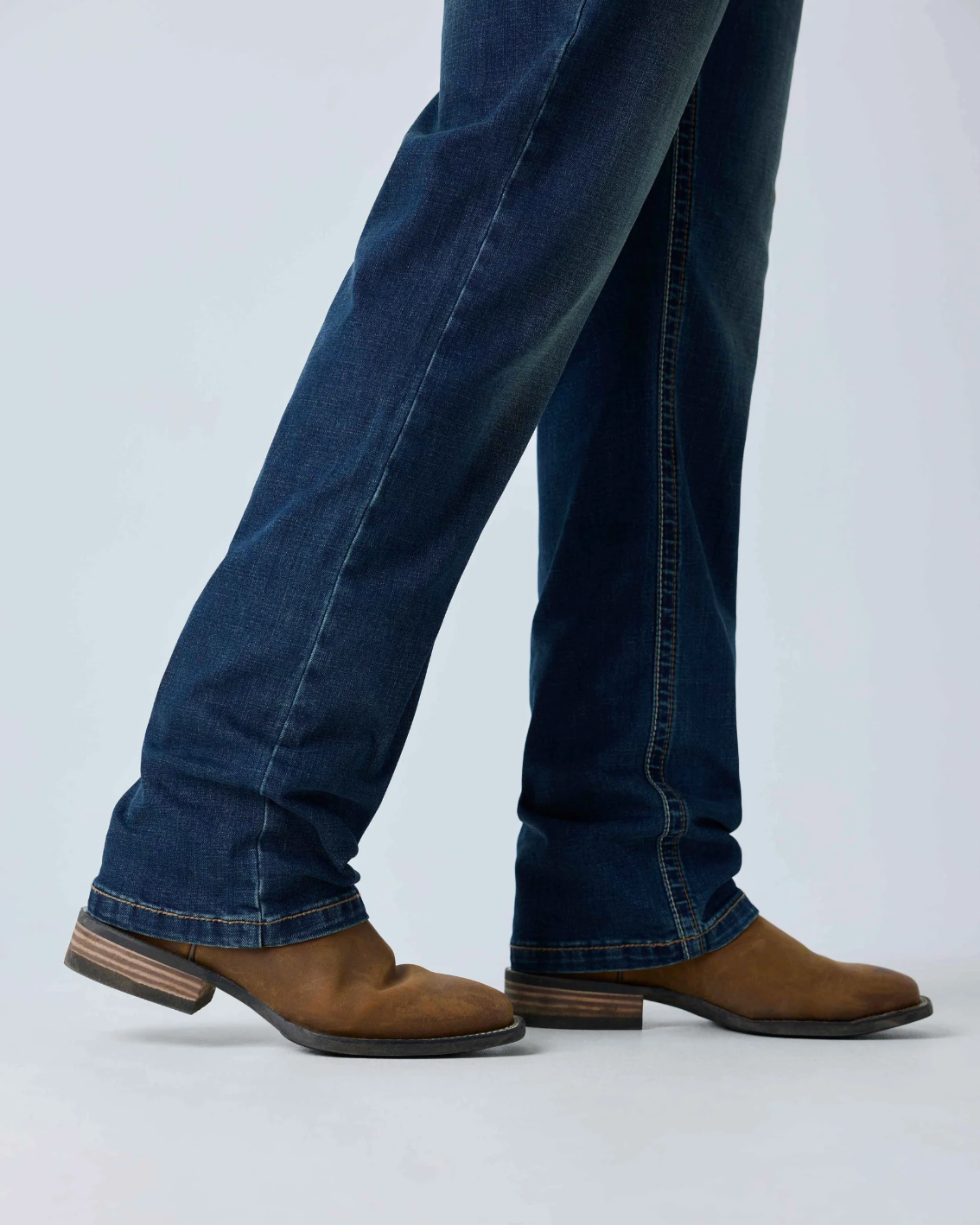 Ringers Western: Blaze Mens Relaxed Bootleg Jeans in dark blue - Texas Western New Zealand