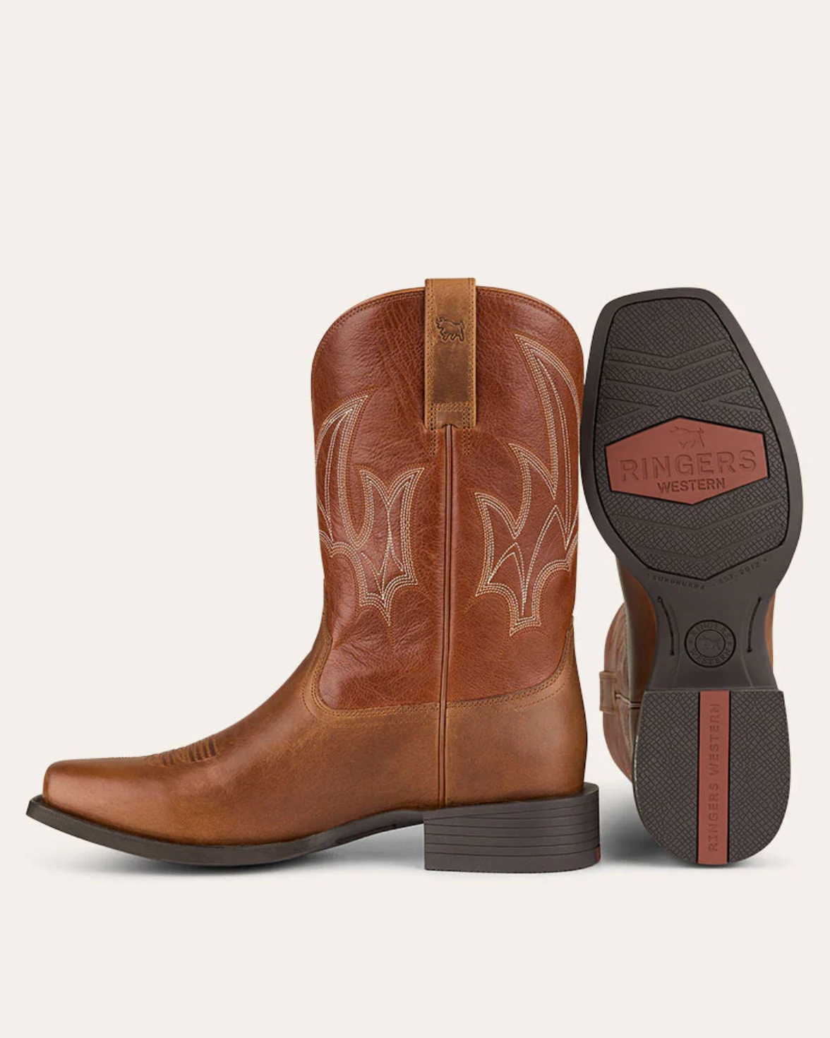 Ringers Western: Men's Bosstown Leather Cowboy Boots