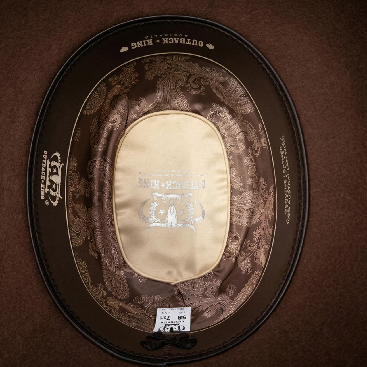 Outback King: Chocolate Cattleman Merino Wool Felt Cowboy Hat - Texas Western New Zealand