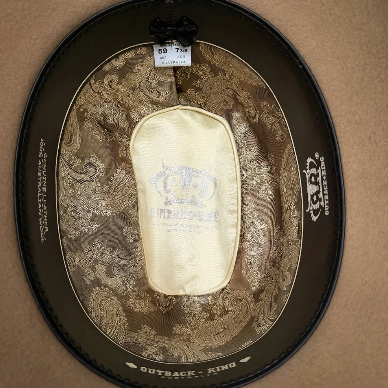 Outback King | Luxury Wool Felt | Cattleman | Sand - Texas Western New Zealand