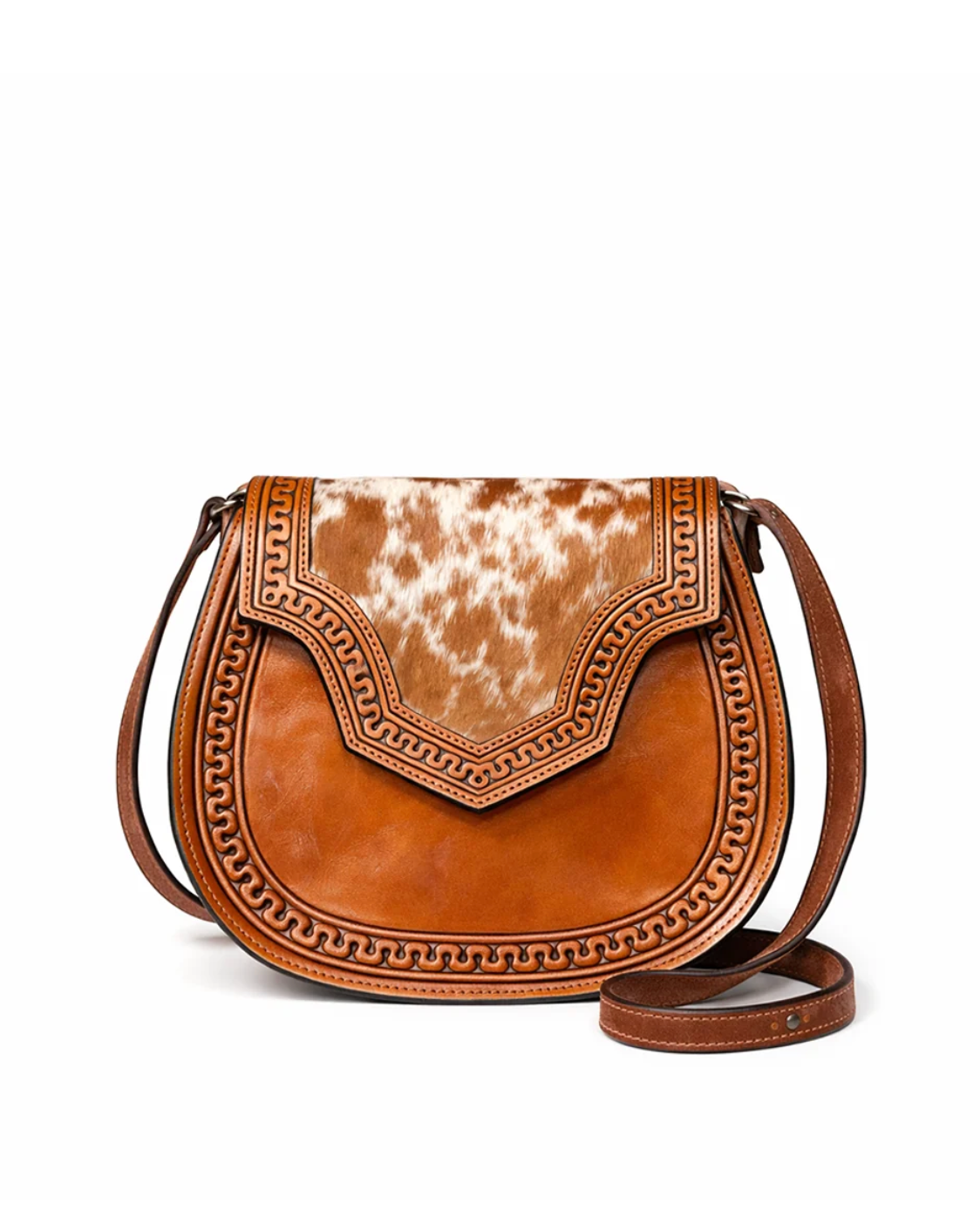 Outback King: Aztec Leather Cross Body Handbag - Texas Western New Zealand
