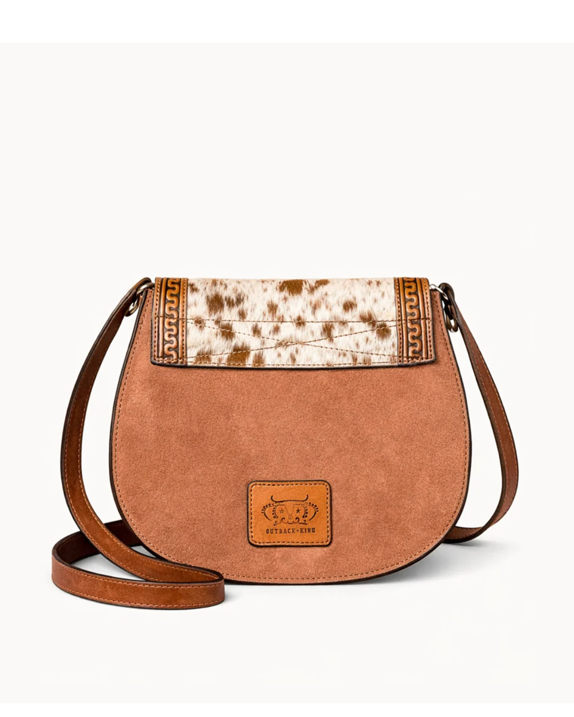 Outback King: Aztec Leather Cross Body Handbag - Texas Western New Zealand