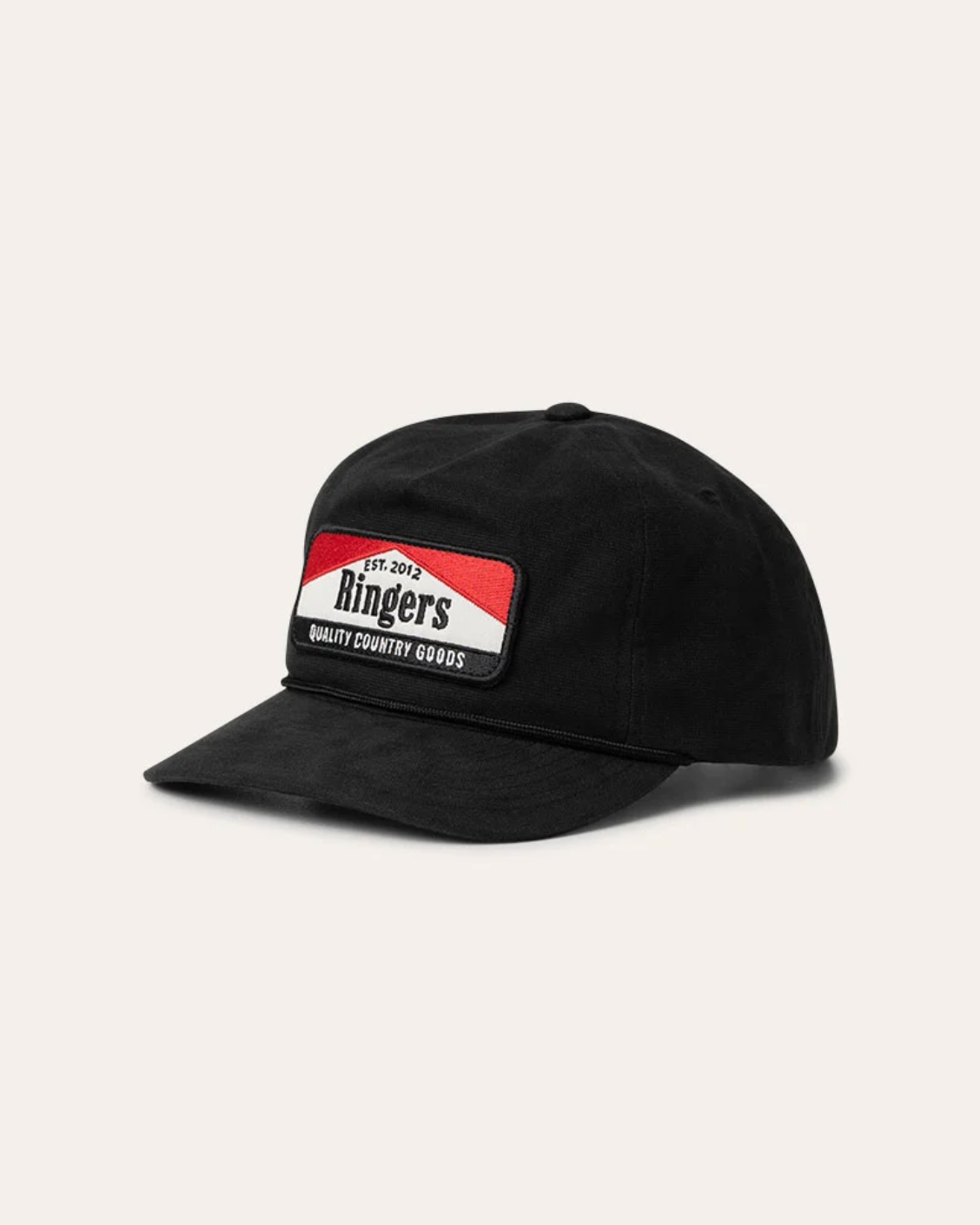 Ringers Western: Rangers Roadhouse Cap in BLACK. 100% Cotton. Texas Western Apparel New Zealand