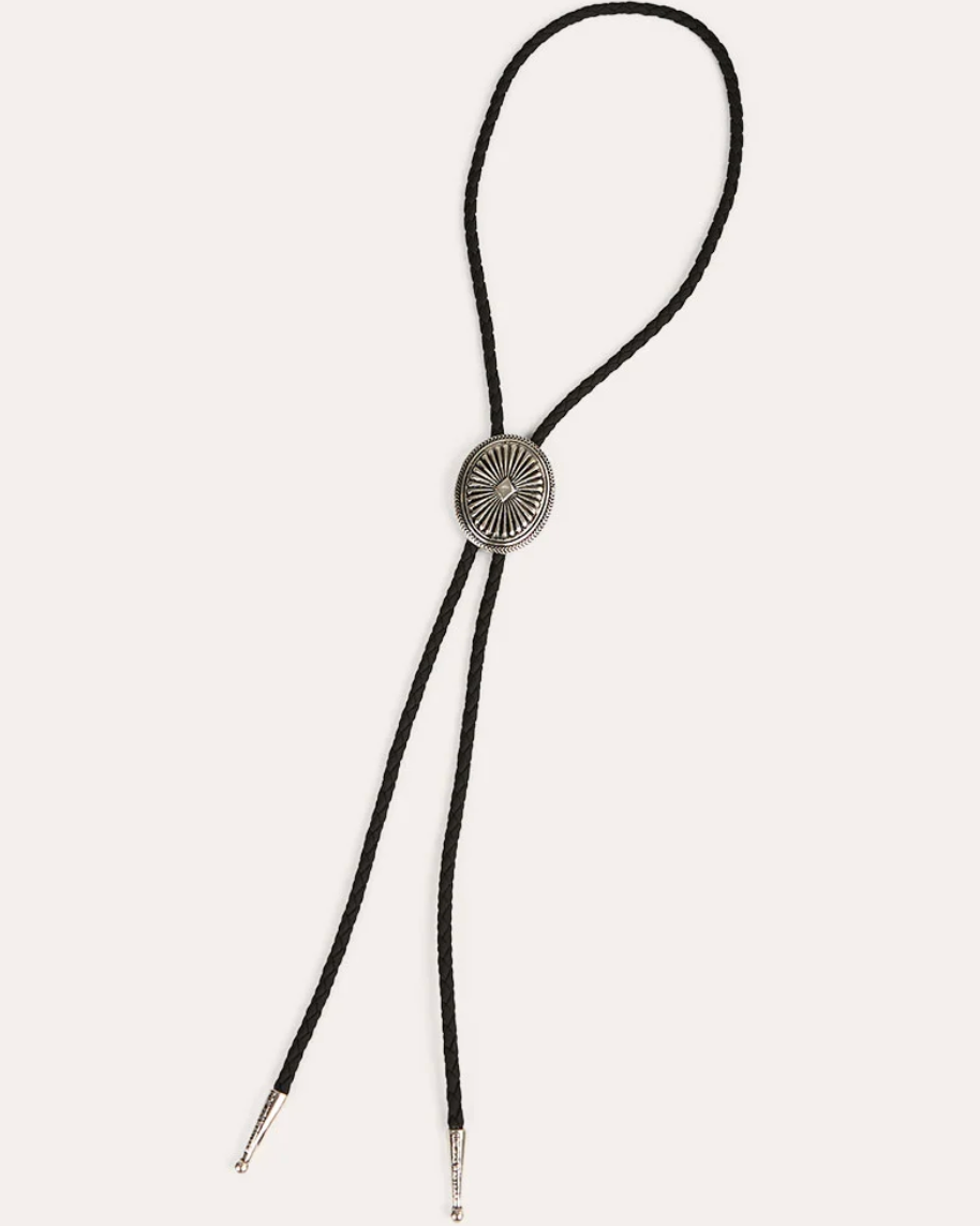 Ringers Western: Sunset Bolo Tie in Antique Silver - Texas Western Apparel New Zealand 