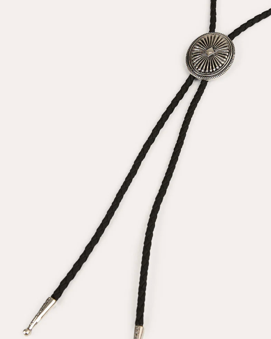 Ringers Western: Sunset Bolo Tie in Antique Silver - Texas Western Apparel New Zealand 