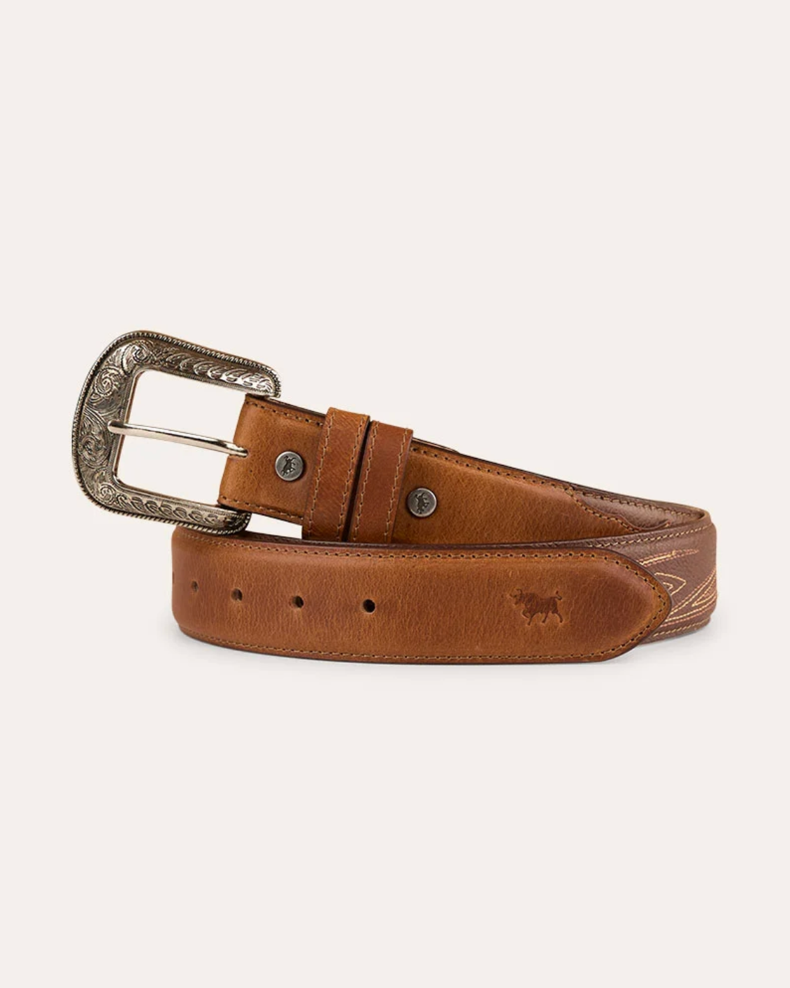 Ringers Western: Sheriff Belt - Brown/Silver