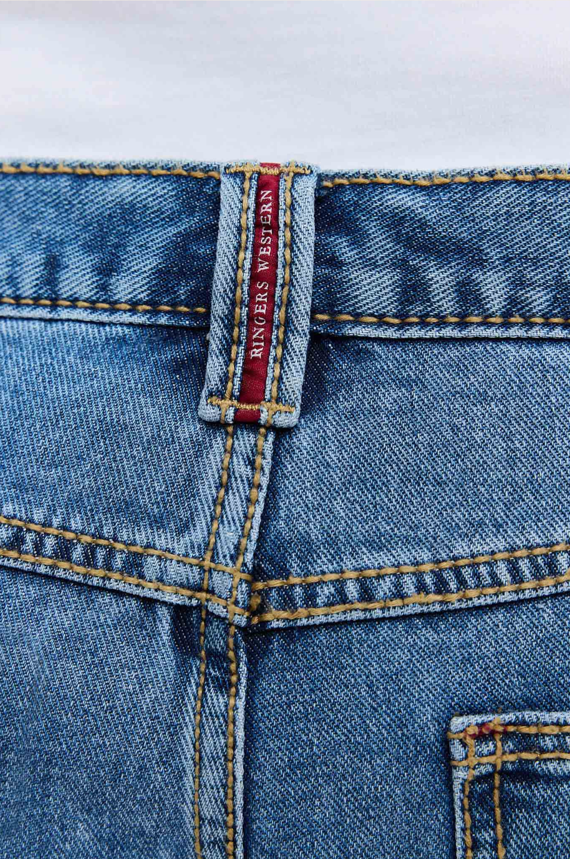 Ringers Western: Mens 100% Cotton knee length denim shorts in classic blue - Texas Western New Zealand
