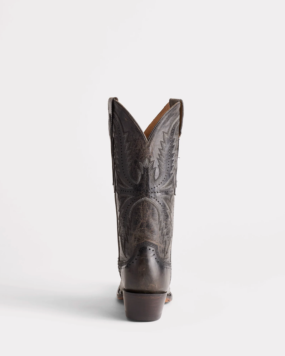 Lucchese: Womans "Marcella" Leather Cowboy Boots in Chocolate with western stitching - Texas Western New Zealand