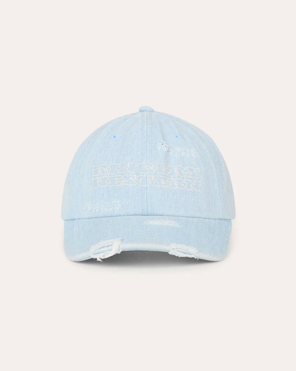 Ringers Western: Blue Denim 100% Cotton Baseball Cap - Texas Western New Zealand