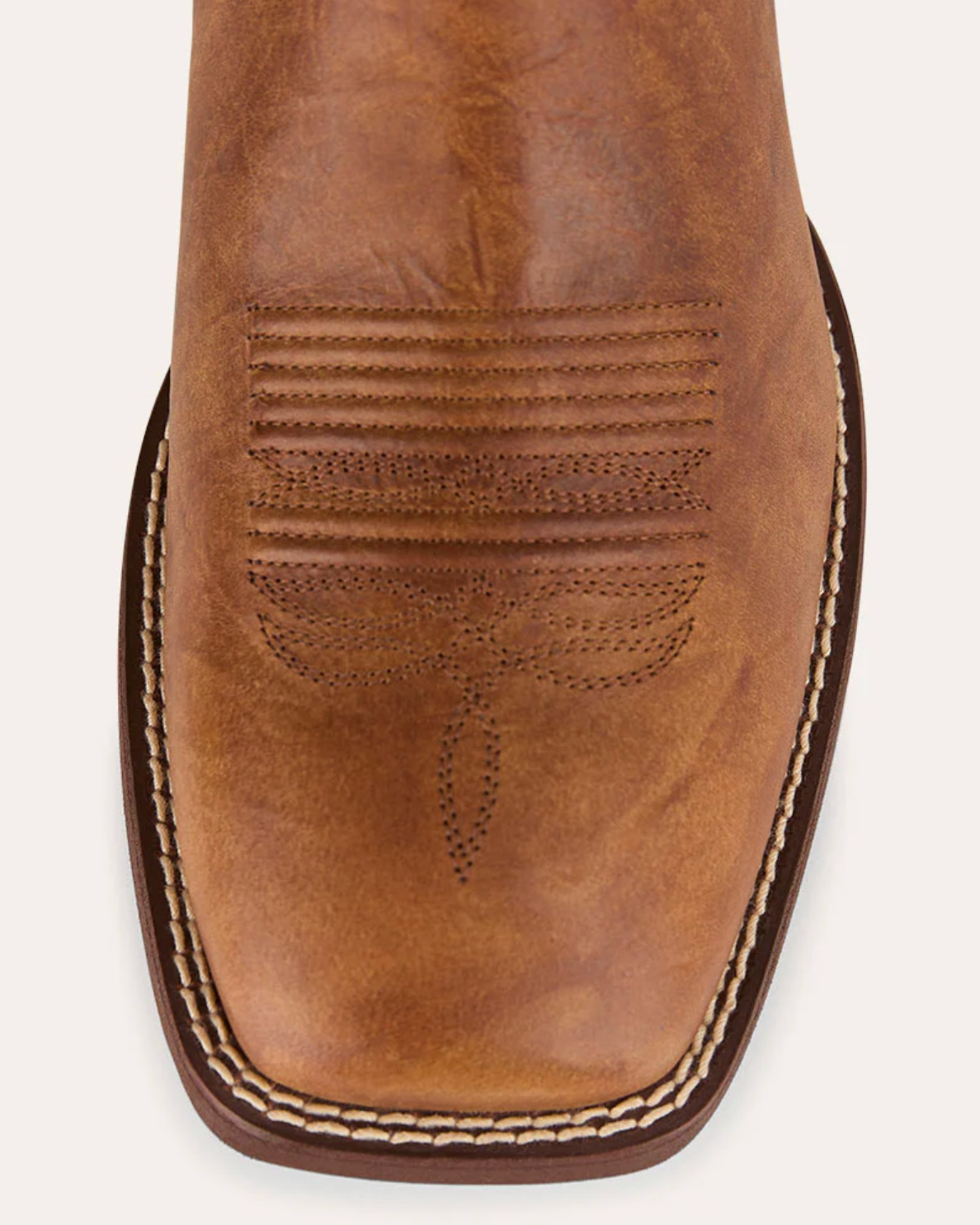 Ringers Western: Mens "Wilko" Square Toe Leather Cowboy Boots in Tan/Brown - Texas Western New Zealand