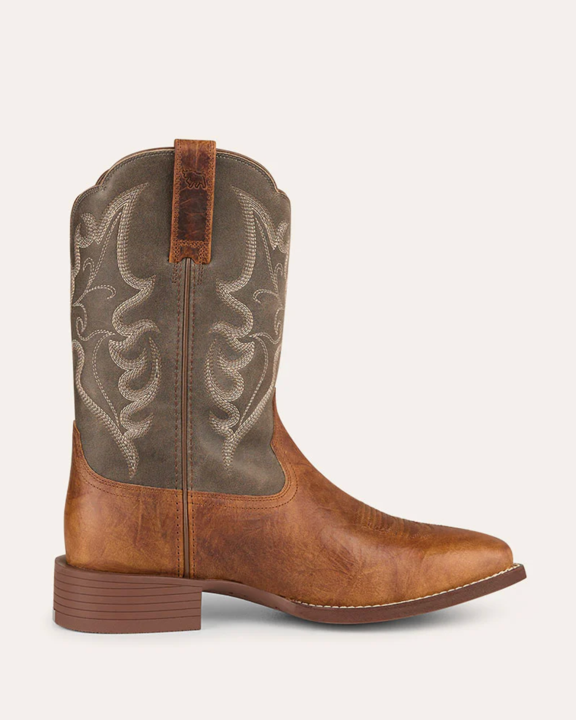 Ringers Western: Mens "Wilko" Square Toe Leather Cowboy Boots in Tan/Brown - Texas Western New Zealand