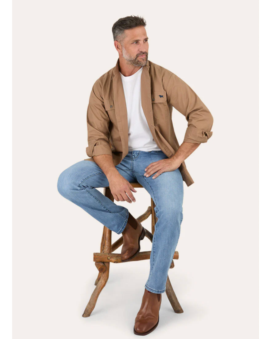Ringers Western : "Mitchell" Men's Classic Fit Straight Leg Jean in Light Blue - Texas Western New Zealand