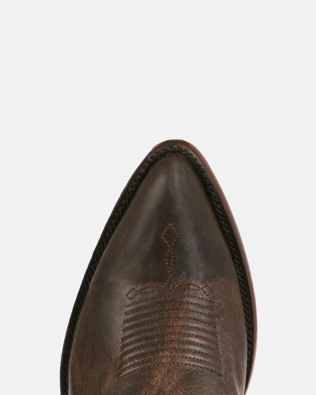 Lucchese: "Violet" Womans Leather Cowhide Ankle Cowboy Boots in the colour Chocolate with a zipper - Texas Western New Zealand