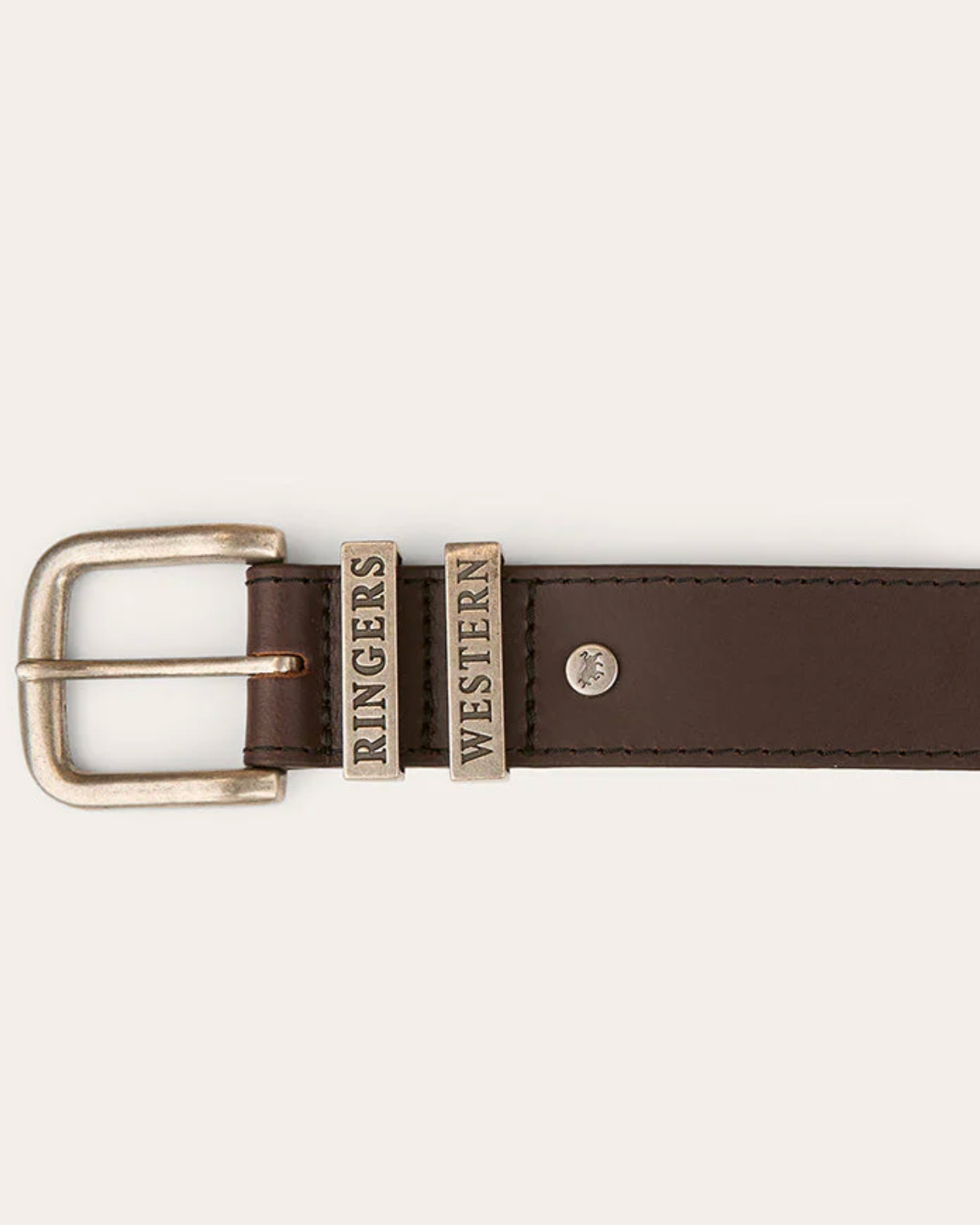 Ringers Western: "James" Genuine Leather Belt in the colour Dark Brown - Texas Western New Zealand