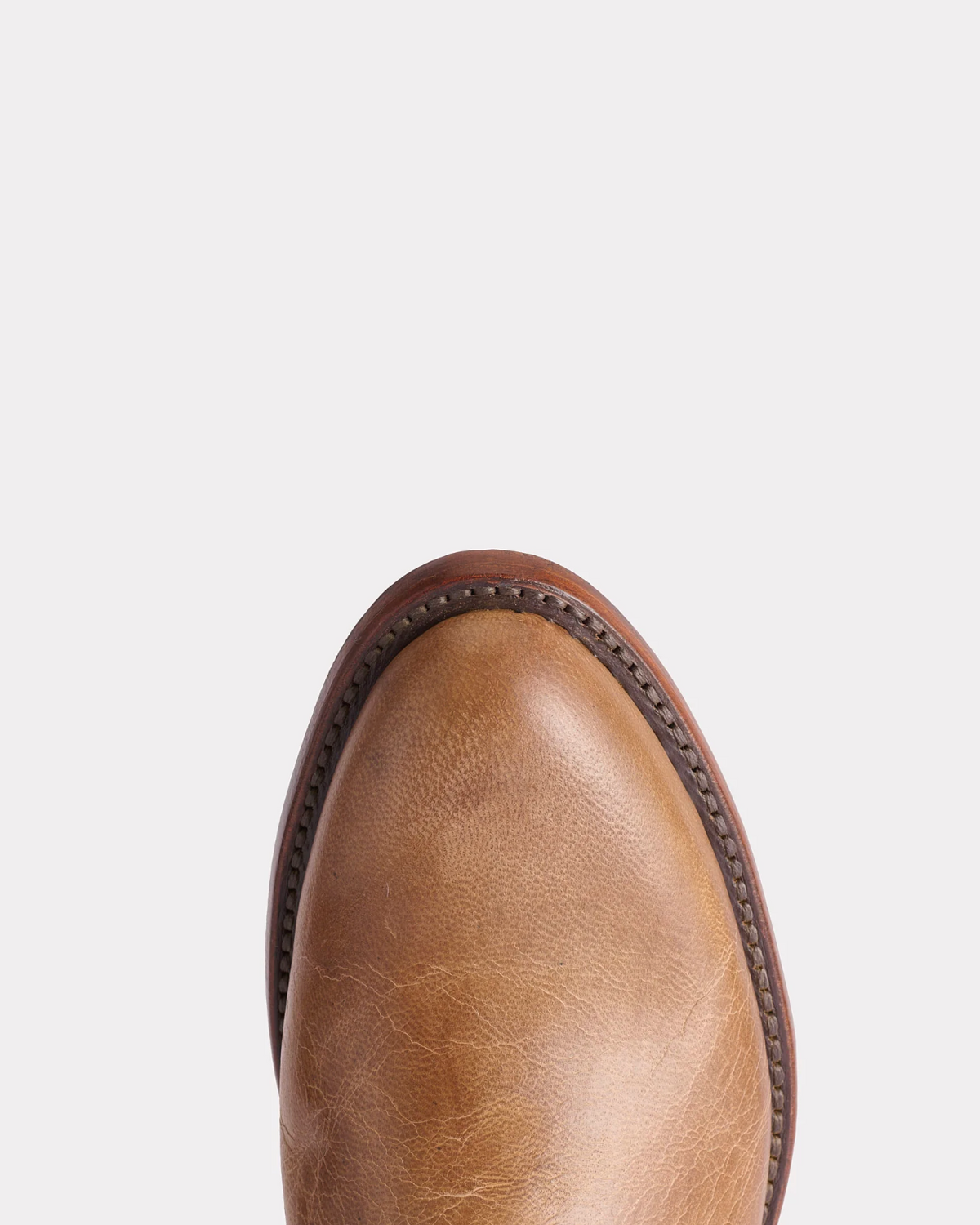 Lucchese: Sunset Roper Cowboy Boots in brown made from Mad Dog Goat Leather, Handmade in Texas - Texas Western New Zealand