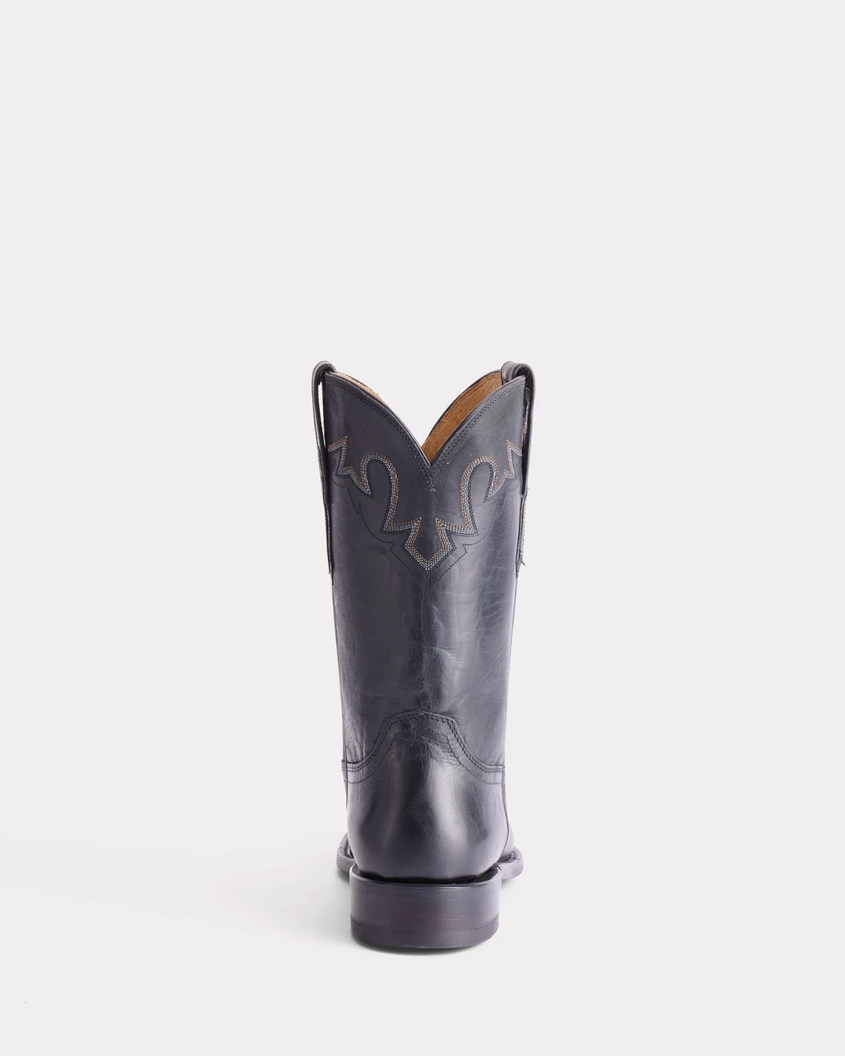 Lucchese: Men's "Sunset" Roper MAde Dog Goat Leather Cowboy Boots in Black handmade in Texas - Texas Western Apparel New Zealand
