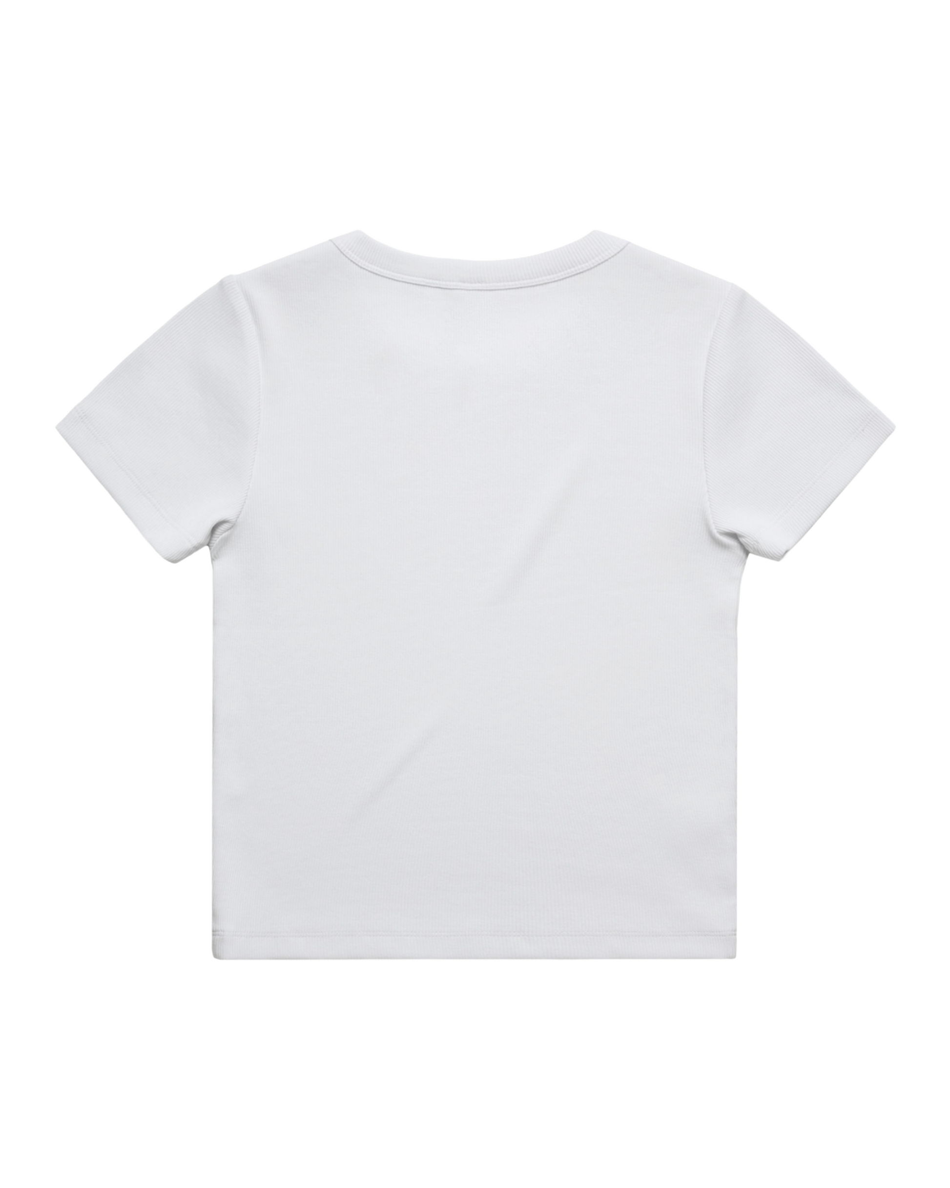 Texas Western Apparel ribbed White Tee Shirt with Texas Western Embroidery on the front - New Zealand