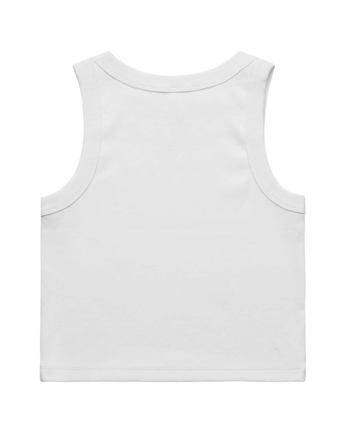 Texas Western Apparel White Ribbed Tank Top with the "texas Western" Bull embroidery on the front - New Zealand