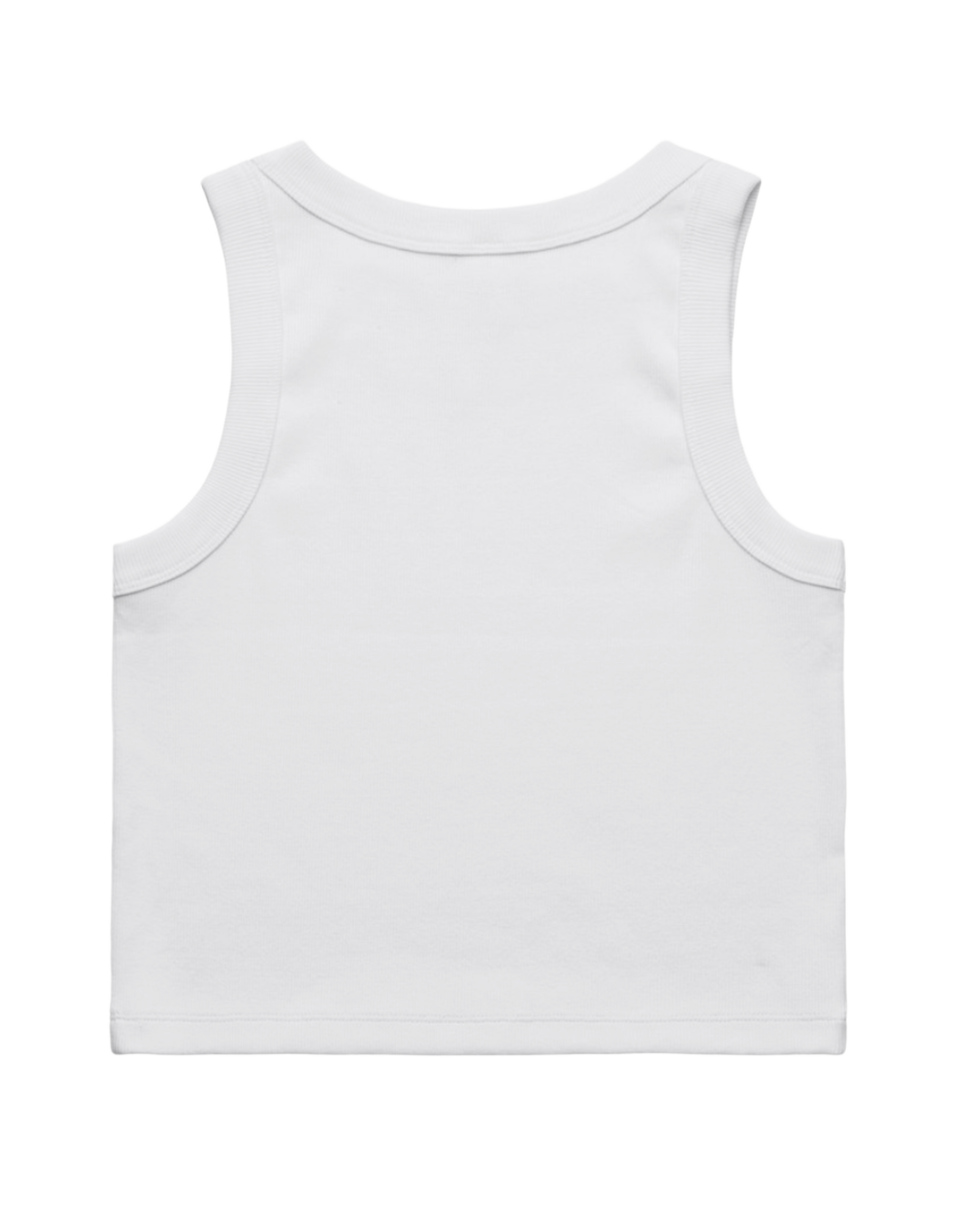 Texas Western Apparel White Ribbed Tank Top with the "texas Western" Bull embroidery on the front - New Zealand