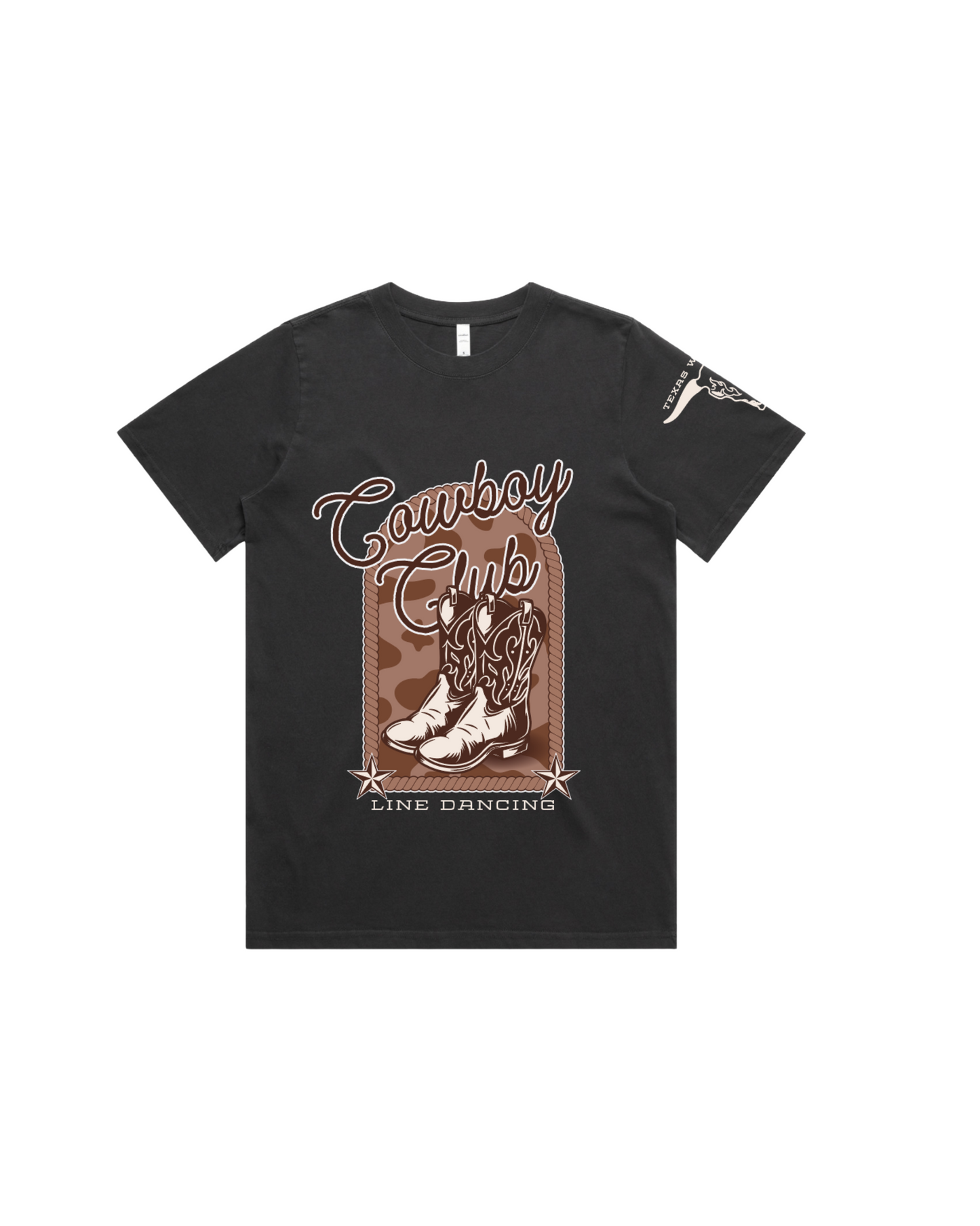TWA: Cowboy Club Line Dancing Tee - Black