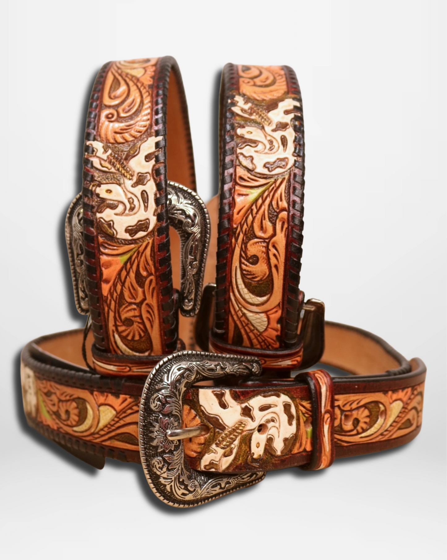 American Darling: Western Snake Genuine Leather Belt